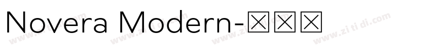 Novera Modern字体转换